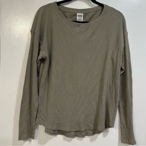 PINK Army Green Longsleeve